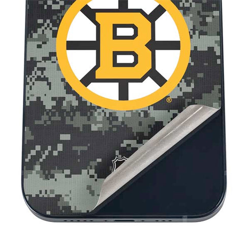 NHL Boston Bruins Camo iPhone 17 Pro Skin